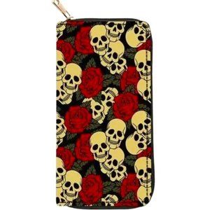 Skull and Rose Wallet